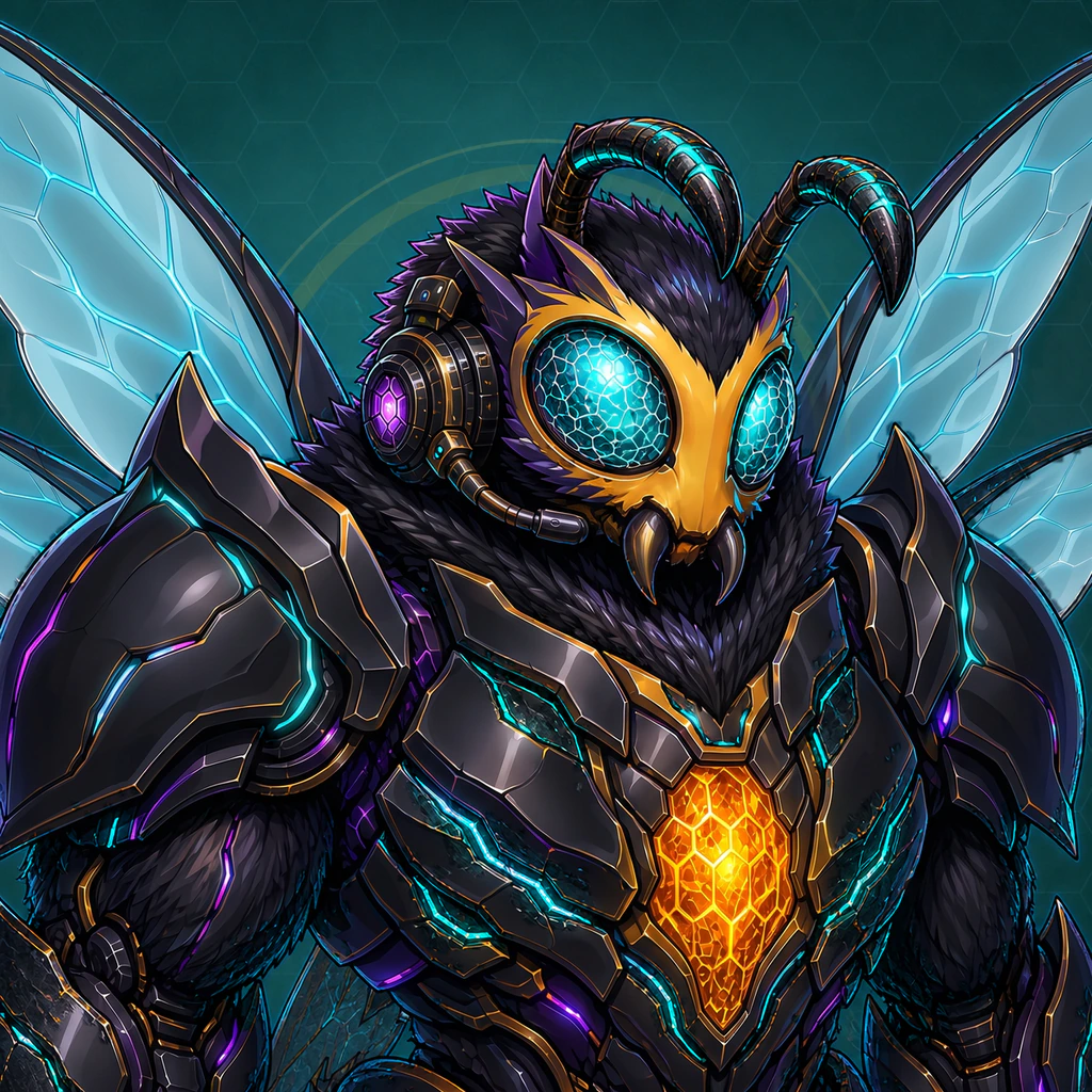 Carpenter Bee evolution artwork