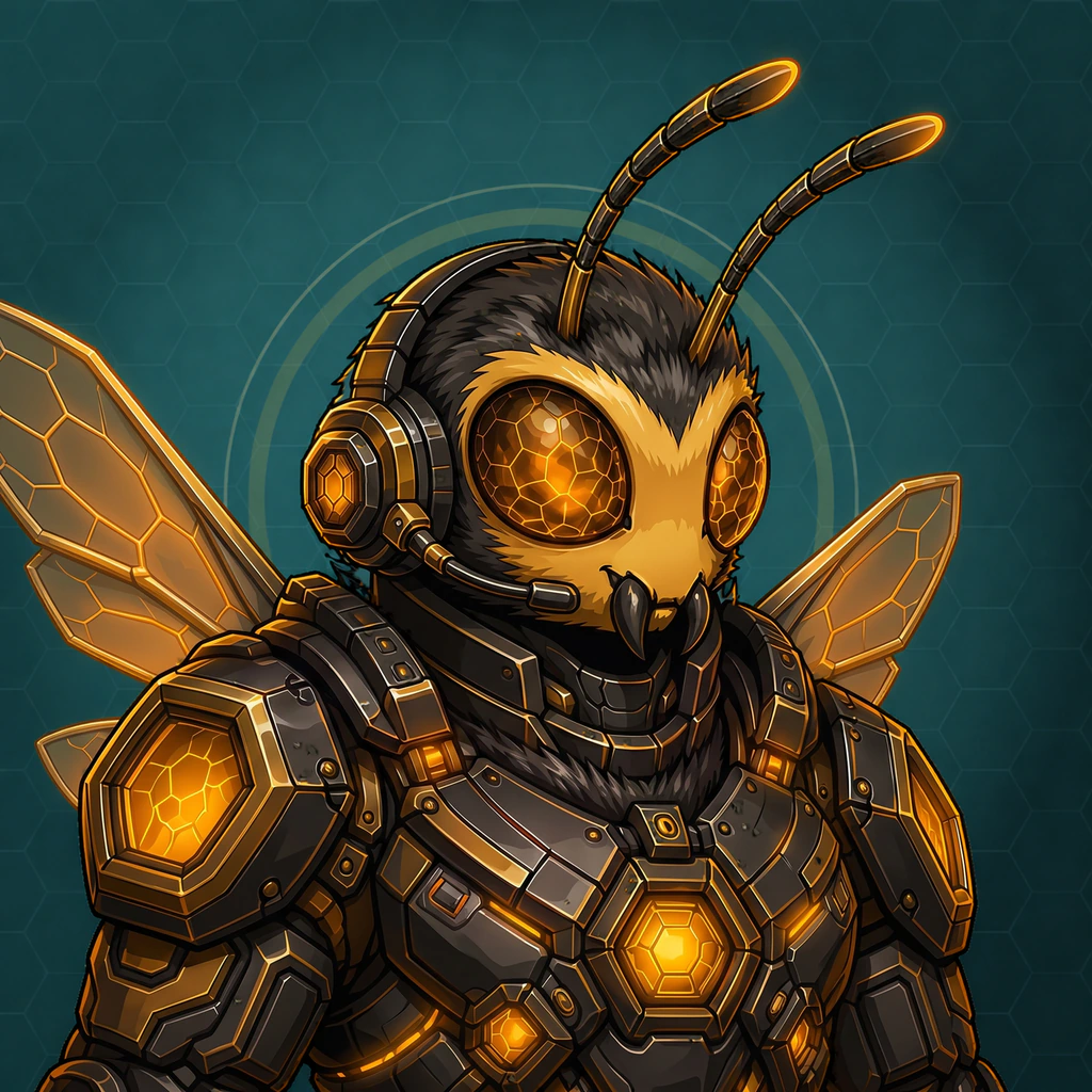 Mason Bee evolution artwork